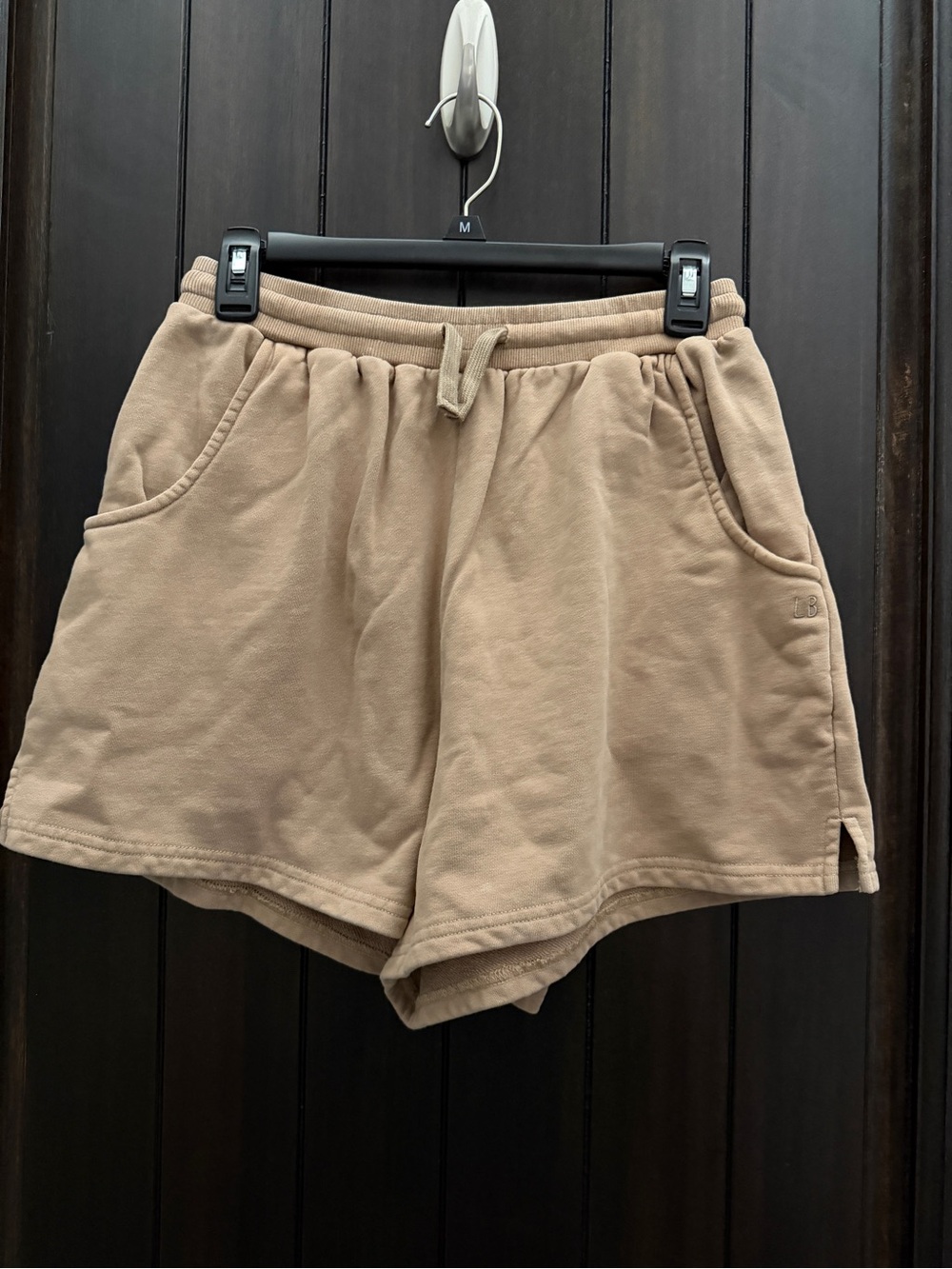 Little Bipsy Beige Drawstring Athletic Shorts